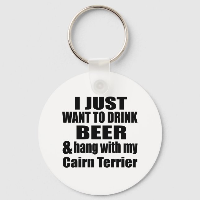 Hang With My Cairn Terrier Keychain (Front)