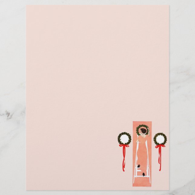 Hangement papier des couronnes de Noël (Devant)