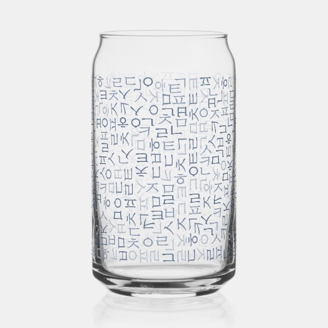 Hangeul Can Glass (Front)