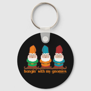 Hangin' With My Gnomies Blue Keychain