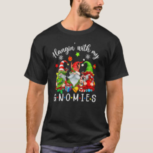 Hangin' With My Gnomies  Gnomes Merry Christmas 7 T-Shirt
