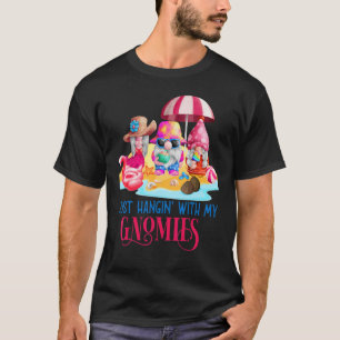 Hangin' With My Gnomies Gnomes Summer Vacation Cut T-Shirt