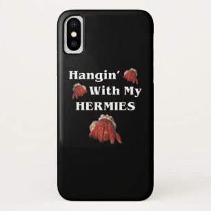 Hangin With My Hermies Funny Hermit Crab Lover Case-Mate iPhone Case