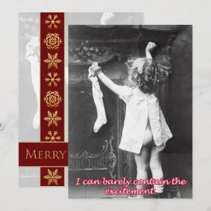 Hanging A Stocking, A Vintage Christmas Card