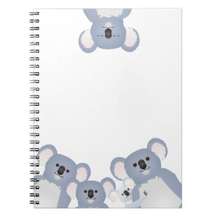 Hanging Around Koala Family Notebook