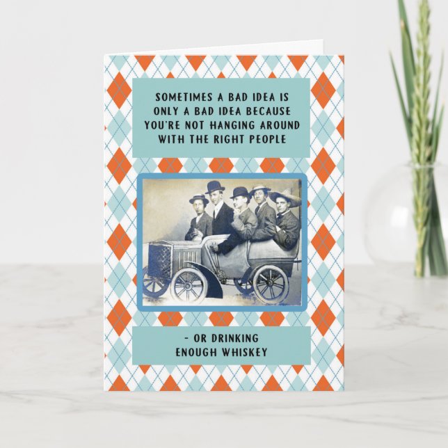 Hanging Around with the Right People birthday Card (Front)