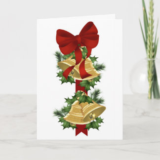 Hanging Bells Christmas Card