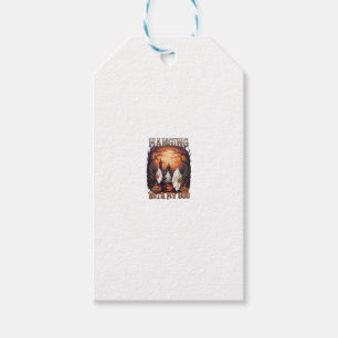 Hanging Boo Halloween Ghosts Pumpkins Full Moon_1 Gift Tags