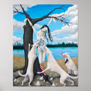 "Hanging" by Christiane Cegavske Poster