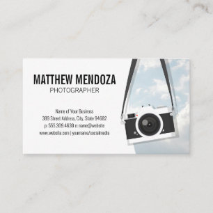 Hanging Camera Business Card