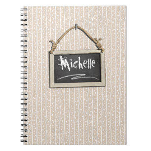 Hanging Chalkboard Beige ID397 Notebook