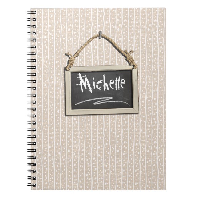 Hanging Chalkboard Beige ID397 Notebook (Front)