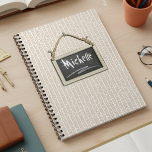 Hanging Chalkboard Beige ID397 Notebook