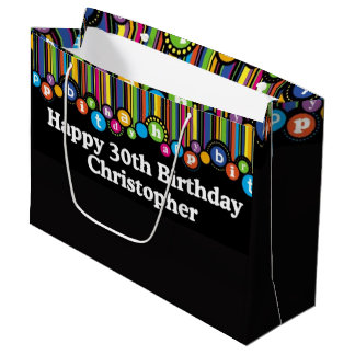 Hanging Dots Birthday Custom Gift Bag