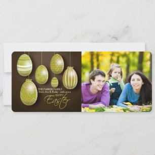 Hanging Easter Eggs Photo Card