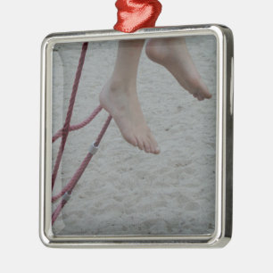 hanging foot climbing frame feet playground sand metal ornament