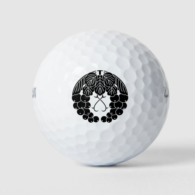 Hanging grapes keychain golf balls (Front)