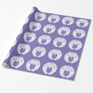 Hanging grapes wrapping paper