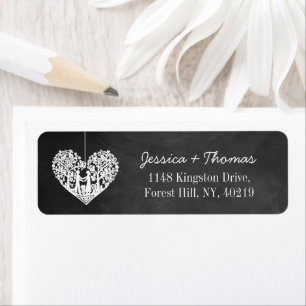 Hanging Heart Tree Chalkboard Mariage Collection