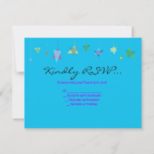 HANGING HEBREW LETTERS Bat Bar Mitzvah Invitation