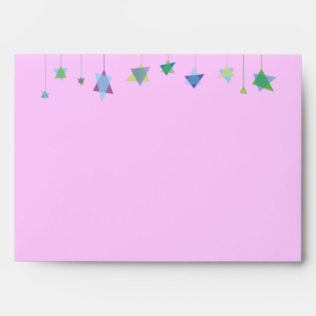 HANGING HEBREW LETTERS Customizable Envelope (Front)