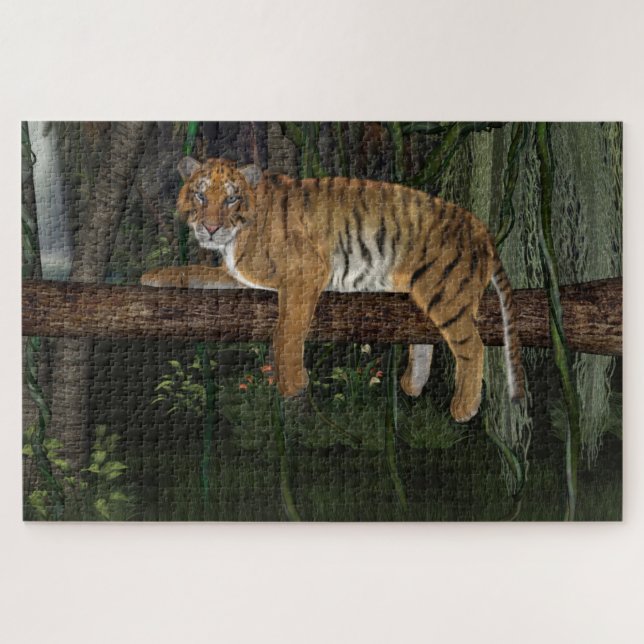 Hanging in the Jungle Jigsaw Puzzle (Horizontal)