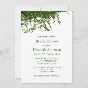 Hanging Ivy Greenery Bridal Shower Invitation