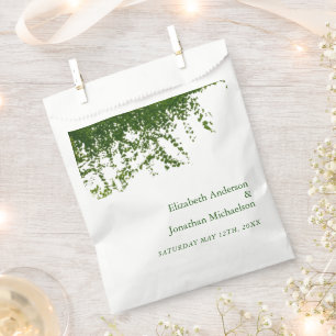 Hanging Ivy Greenery Wedding Favour Bag