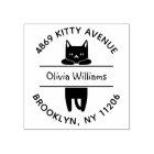 Hanging Kitten Cartoon Cat Lovers Return Address