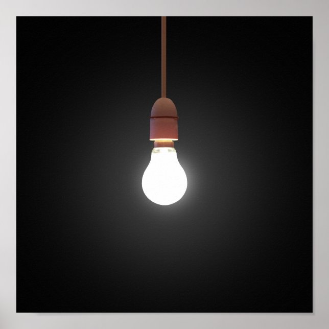 Hanging Lightbulb Poster (Front)
