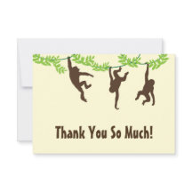 Hanging Monkey Thank You
