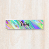 Hanging Name Plate Colourful digital art splashing