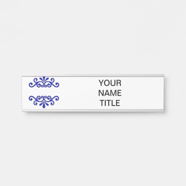 Hanging Name Plate Show them who's boss (Front)