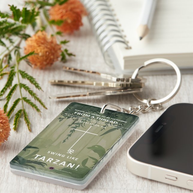 Hanging on a Thread Keychain (Front Right)