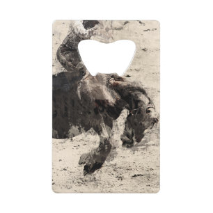 Hanging On - Bronco Busting Champ Credit Card Bottle Opener