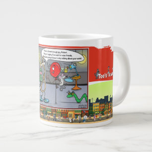 Hanging on Every Word Absurd Situational Large Coffee Mug