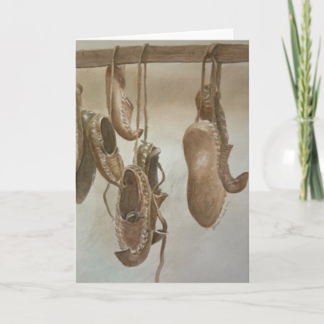 Hanging Opanci Holiday Card (Front)