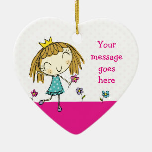 ♥ HANGING ORNAMENT ♥ cute princess pink polka