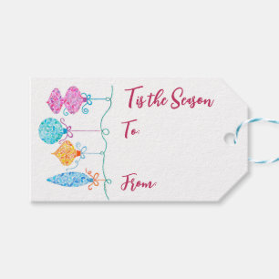 Hanging Ornaments Gift Tag
