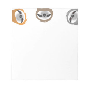 Hanging Out Friendly Sloths Notepad