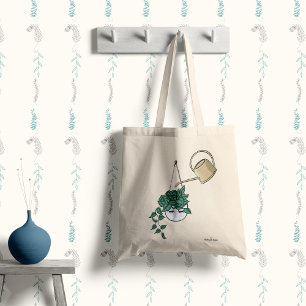 Hanging plant with your name tote bag