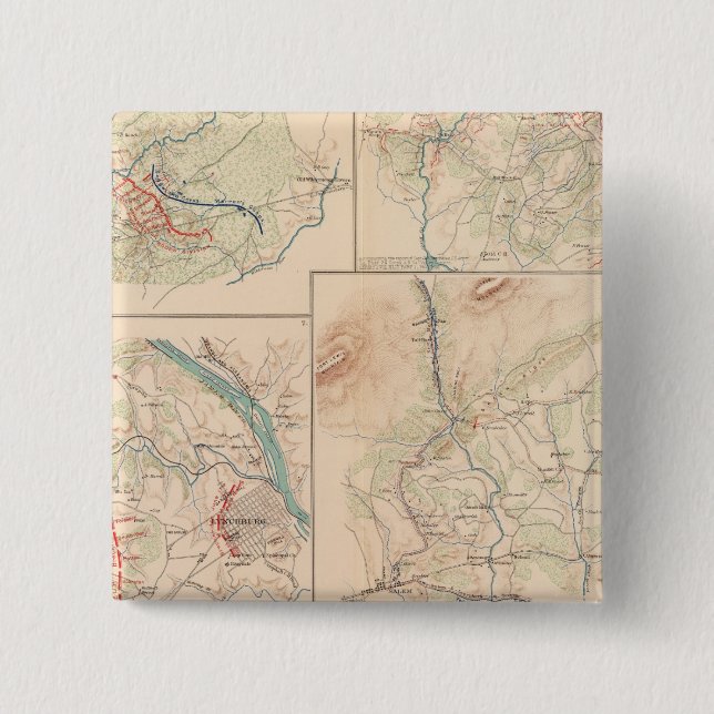 Hanging Rock Monocacy 2 Inch Square Button (Front)