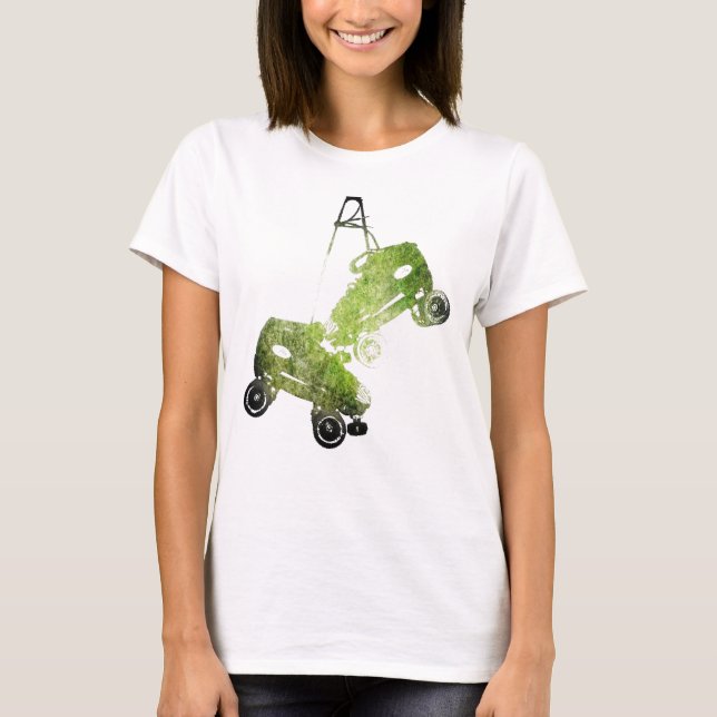 Hanging Skates Grunge T-Shirt (Front)
