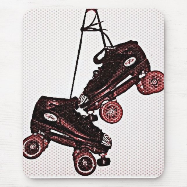 Hanging Skates Pop Art Dubbed Mouse Pad (Front)