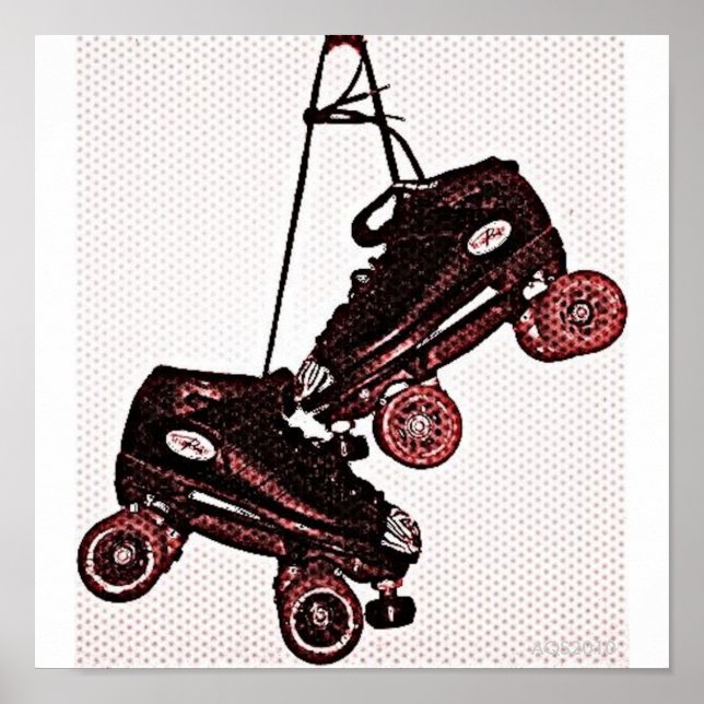 Hanging Skates Pop Art Dubbed Poster (Front)