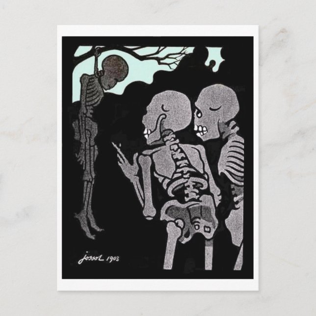Hanging Skeleton postcard (Front)