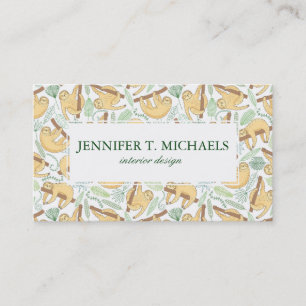 Hanging Sloths Business Card