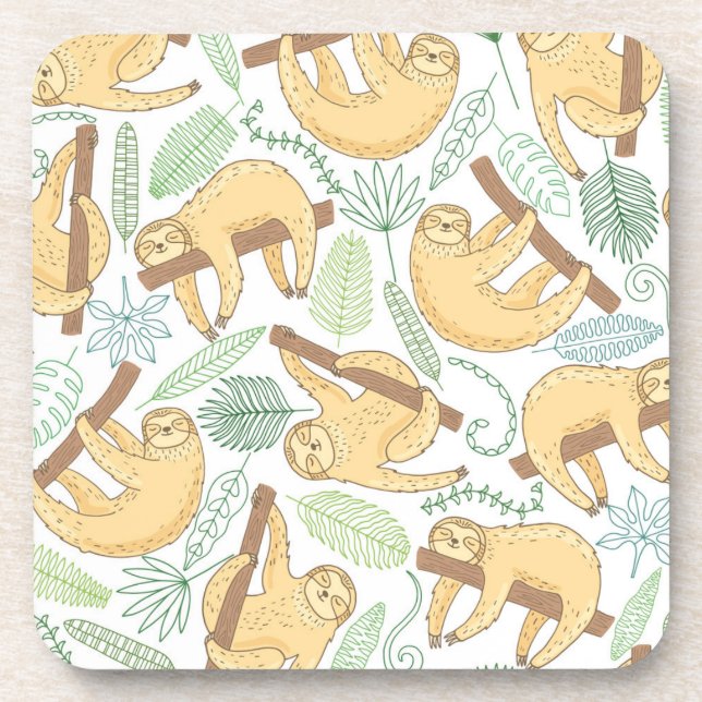 Hanging Sloths Coaster (Front)