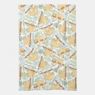 Hanging Sloths Kitchen Towel