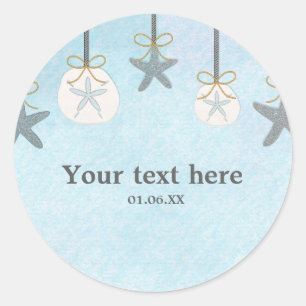 Hanging Starfish & Sand Dollar Beach Stickers